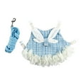 thumbnail image 1 of Opolski Rabbit Clothes with Leash Rope Prevent Break Free Fashion Bunny Guinea Pig Costume Outdoor Harness Pet Supplies, 1 of 8