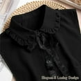 thumbnail image 6 of LoudSung Fake Collar Detachable Half Shirt Blouse False Collar Floral Lacing Top Elegant Lovely Design for Women Girls, 6 of 6