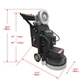 thumbnail image 2 of Floor Polishing Machine Grinder 5 Grinding Head for Concrete Cement with 20L Dust Bin 220V, 2 of 10