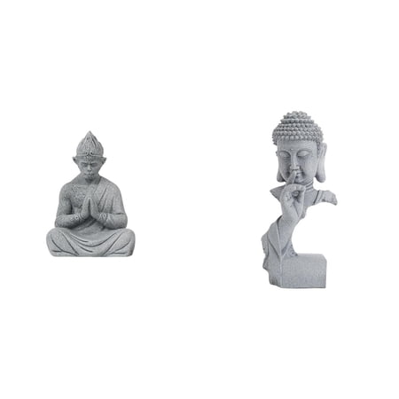 jicheng Monkey Buddha Meditation Statue Sun Wukong Shakyamuni Collectible Figurine Sculpture for Hotel Patio Garden Yard Housewarming Indoor Outdoor