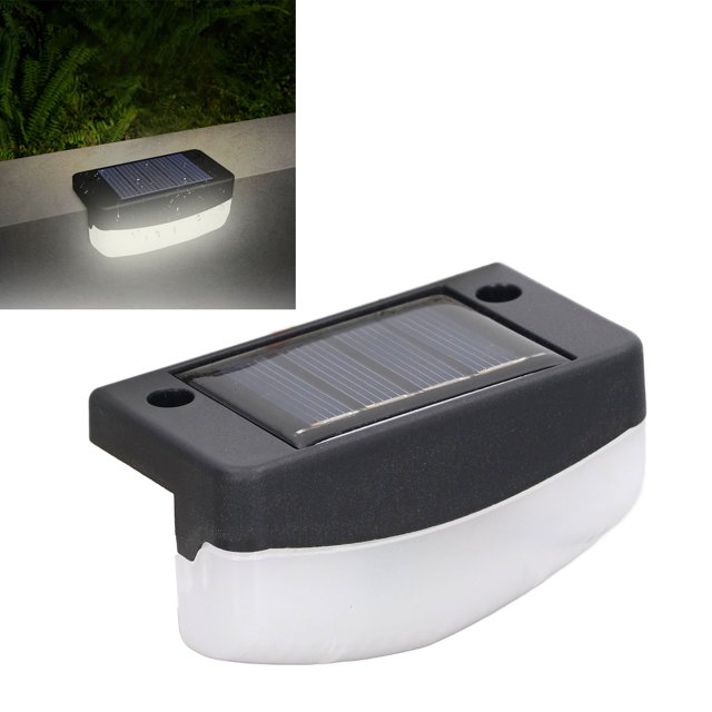 Solar Step Lights, Solar Patio Lights Outdoor Waterproof LED Solar Stair Lights With PC Shell, Energy Saving Intelligent Light Control, For Outdoor Pathway Yard Patio Stairs Step