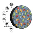 thumbnail image 4 of Rateoe Fruit Ice Cream Pattern Tire Cover Wheel Protectors Weatherproof Wheel Covers Universal Fit for Trailer Rv SUV Truck Camper Travel Trailers Accessories-17 inch, 4 of 6