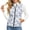 Blue Floral Bird Toile, variant on Women Quilted Vest Sleeveless Gilet Stand Collar Jacket M, Sleeveless Warm Jacket, Stand Collar, with 2 Pockets, Easy Care, Casual Gilet, Everyday Wear, Starry Night & Cat