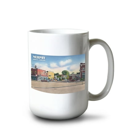 

15 fl oz Ceramic Mug Murphy North Carolina Town Square Scene Dishwasher & Microwave Safe
