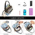 thumbnail image 5 of FORMRS Crossbody Bag for Women Quilted Travel Shoulder Cell Phone Purse with Chain Strap Handbag, Cartoon Easter Bunnies, 5 of 7