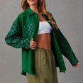 thumbnail image 1 of Chaqueta con botones Chaqueta de manga larga Abrigos de moda para mujer al aire libre Ygjytge Verde T L para Mujer, 1 of 7