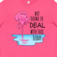 thumbnail image 4 of Inktastic Not Going to Deal with This Today- sleeping flamingo Youth T-Shirt, 4 of 5