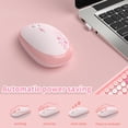 thumbnail image 2 of AJAZZ 308i Color Gradient Wireless Keyboard and Mouse Set, Retro Typewriter Keyboard with Cute Theme Round Keycaps for Mac/Windows/PC/Laptop, 2 of 9