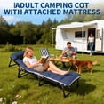 thumbnail image 5 of Heavy Duty Portable Camping Cot for Adults - Folding Bed with Removable Mattress & Carry Bag, 400lb Capacity for Outdoor, Home & Office, 5 of 7