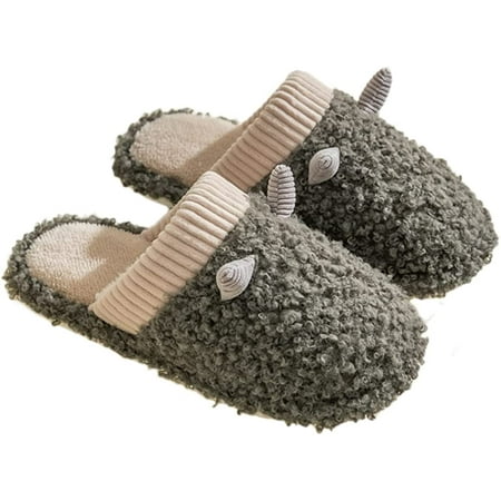 

PIKADINGNIS Women s Fluffy House Slippers Memory Foam Faux Fur Fuzzy Non-Slip Warm Slipper Soft Cozy Cute Animal Bedroom Outdoor Indoor Shoes
