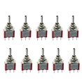 thumbnail image 2 of ESUPPORT On/Off/On Momentary Mini Miniature Toggle Switch Car Dash Dashboard SPDT 3Pin Pack of 10, 2 of 4