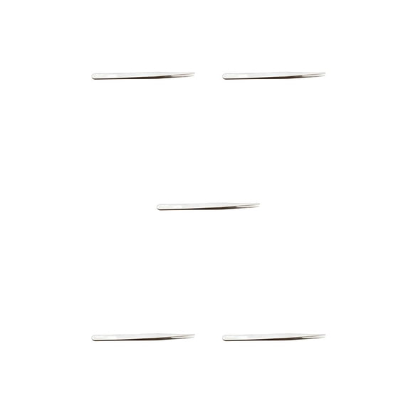 Vogacara Pinzas para pestañas, pinzas para cejas de punta recta antiestática de acero inoxidable, suministros para pestañas resistentes al Type2 NO2