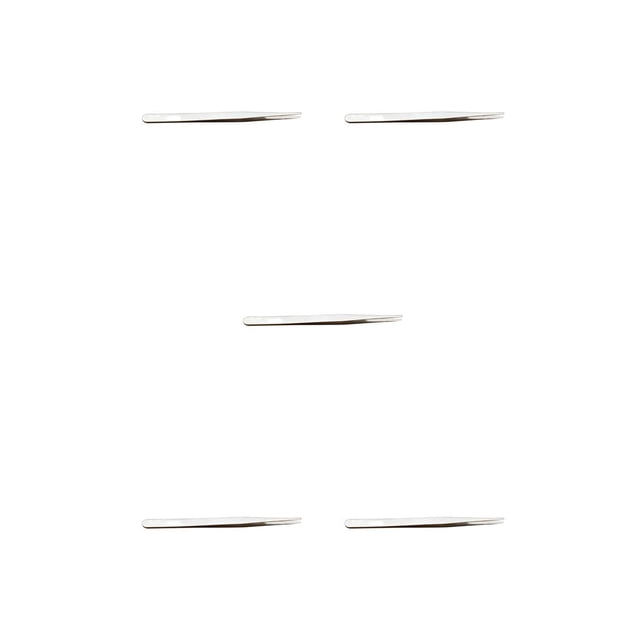 Minnieouse Pinzas para pestañas, pinzas para cejas curvadas antiestáticas de acero inoxidable, multiusos, flexibles, resistentes al desgaste, suministros Type2 NO2 Minnieouse CBP367195