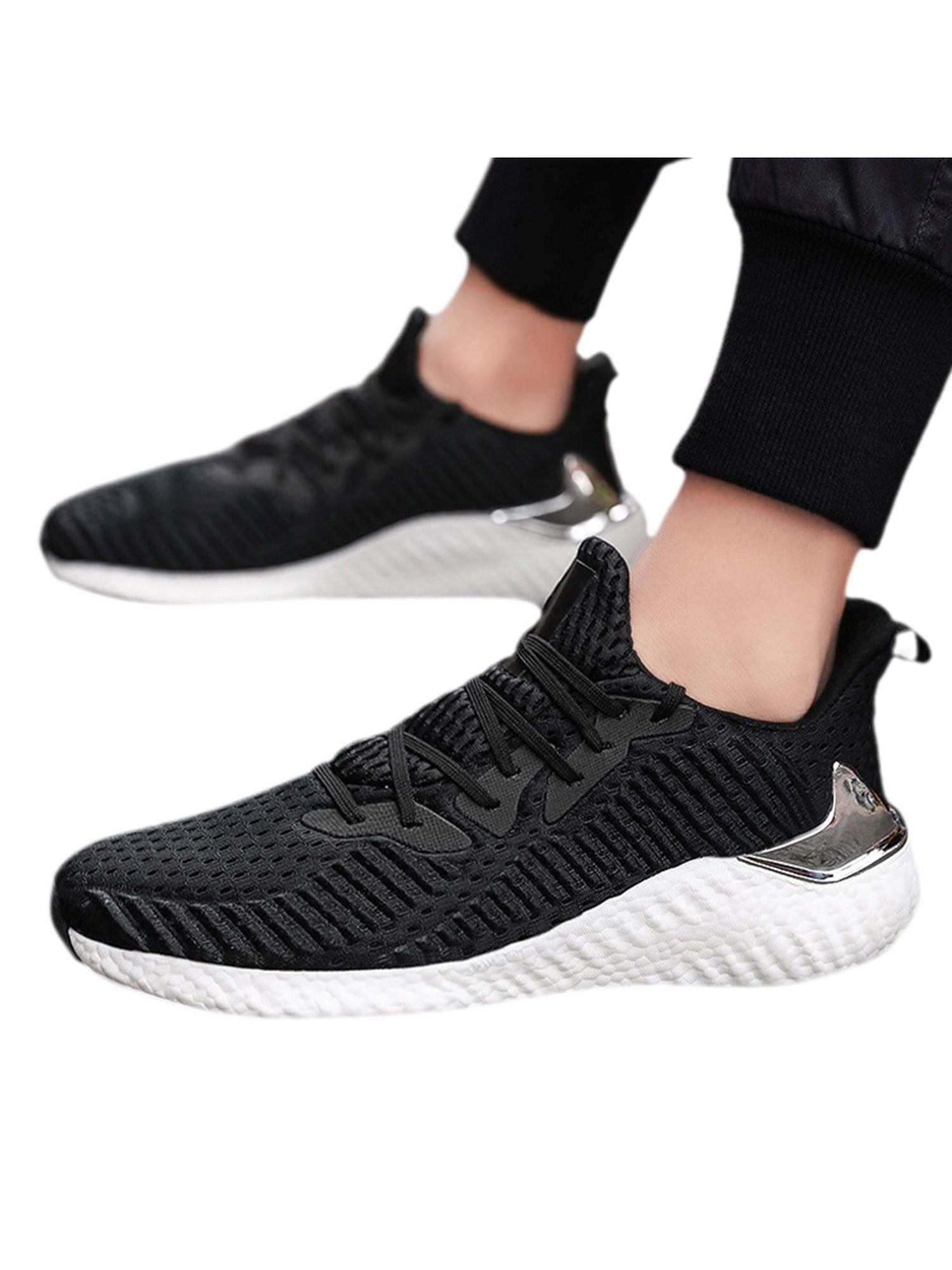 Mens Running Ice Cream Shoes Fashion Breathable Sneakers Mesh Soft Sole Casual Athletic Lightweight