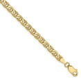 thumbnail image 1 of 14K Or Jaune 4.1mm Chaîne d'Ancrage Semi-Solide, 1 of 4