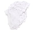 thumbnail image 2 of Leveret Baby Onesie Boys Girls Bodysuit 4 Pack Short Sleeve Underwear White 100% Cotton 3-6 Months, 2 of 2