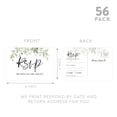 thumbnail image 5 of Koyal Wholesale 56-Pk RSVP Postcards for Wedding Greenery Leaves Cardstock Response Reply Cards, "4 x 6", 5 of 5