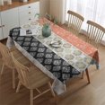thumbnail image 2 of Colorful Pioneer Flower Pattern Rectangle Tablecloth 60"x84",Waterproof Polyester Rectangle Table Cloth, Wipeable Spillproof Polyester Tablecloth for Dining, Camping, Indoor and Outdoor, 2 of 5