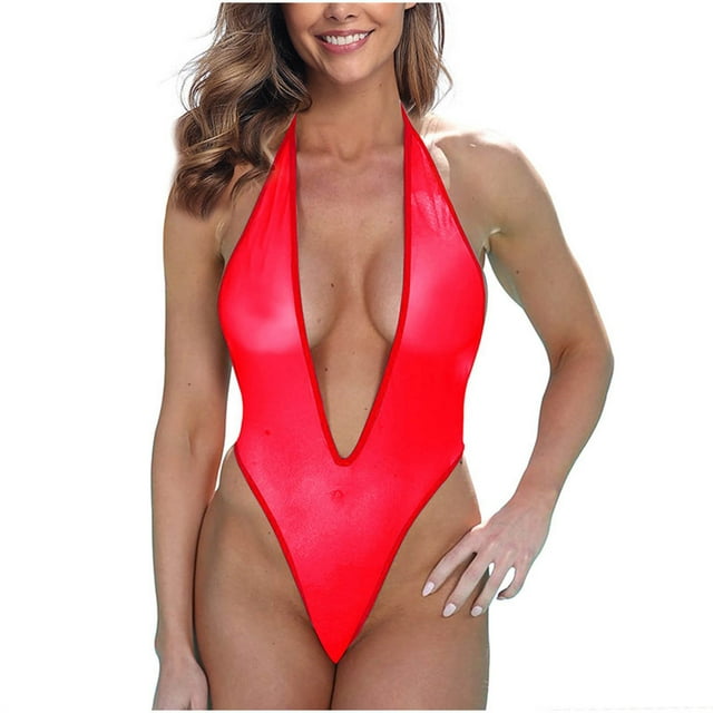 Justaucorps Aguichant pour Femmes Justaucorps String Transparent