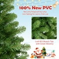 thumbnail image 5 of Gymax Pre-Lit 6' Artificial PVC Christmas Tree Hinged 560 LED Lights Metal Stand, 5 of 10