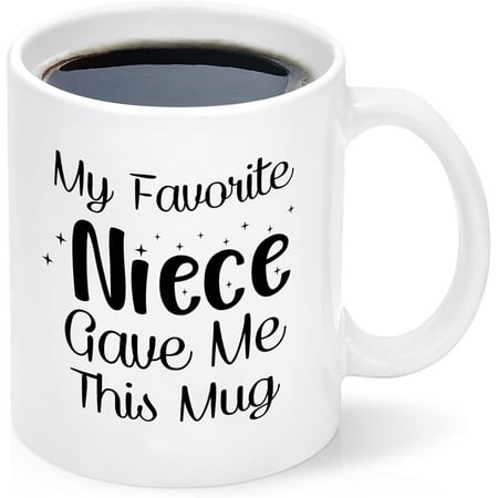

Cabtnca Aunt Gifts My Favorite Niece Gave Me This Mug Aunt Gifts from Niece Birthday Gifts for Aunt from Niece Uncle Gifts Aunt Mug Uncle Christmas Gifts