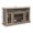 Gray, variant on Gray Wash TV Stand for TVs up to 65 with Glass Doors and Adjustable Shelves, 58.25W MDF Entertainment Console with Cable Management