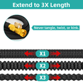 thumbnail image 3 of SUNDAN 25ft Garden Hose Expandable Hose No Kink 25ft Flexible Water Hoses for Outdoor with 8-Pattern Spray Nozzle(Black), 3 of 6