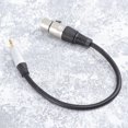 thumbnail image 3 of Cable adaptador estéreo de 3,5 mm macho a XLR macho de 0,3 m para altavoz, amplificador, micrófono, TC210KF183 (negro), 3 of 7