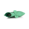 thumbnail image 4 of Unique Bargains Women's Pointed Toe Bow Striped Chunky Heels Ankle Boots Green (Size 8), 4 of 7