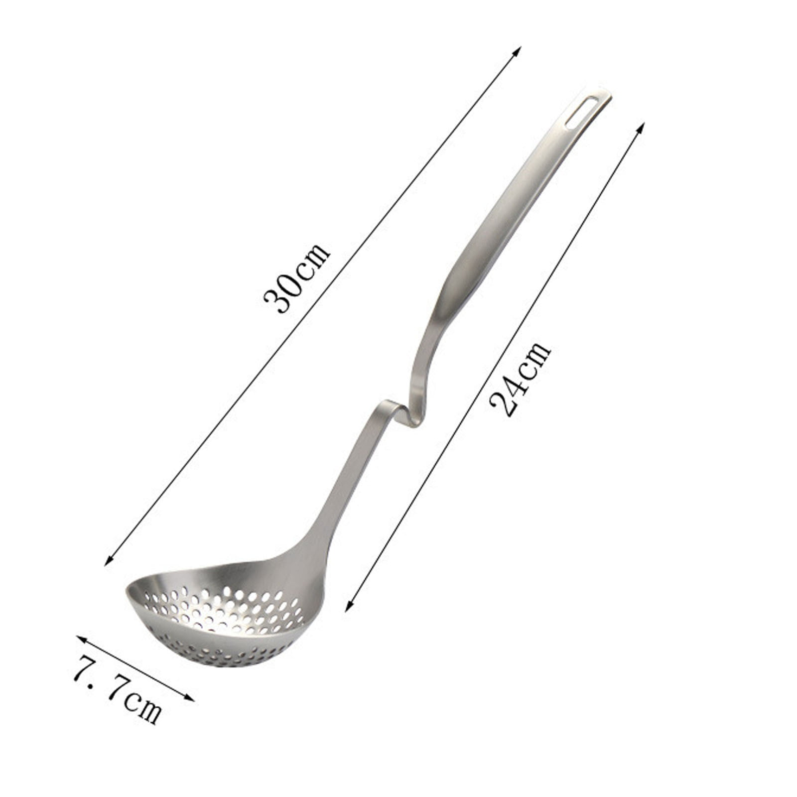 2 in 1 Soup Ladle Filter Creative Colander Long Handle Big Spoon Practical Kitchen Tool