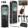 thumbnail image 1 of 1.6 Inch 16GB Intelligent Digital Audio Voice Phone Recorder Dictaphone Voice Recorders MP3 Music, 1 of 3