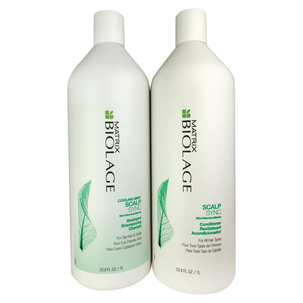 Matrix Biolage Scalp Sync Mint Shamp And Cond Duo Liter oz For all Hair Types Matrix Biolage Scalp Sync Mint Shamp And Cond Duo Liter oz For all Hair Types