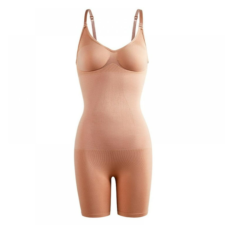 Monfince Mid-Thigh Bodysuit Tummy Control Compression Shapewear