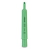 Universal Chisel Tip Fluorescent Green Ink Green Barrel Desk Highlighters (1 Dozen)
