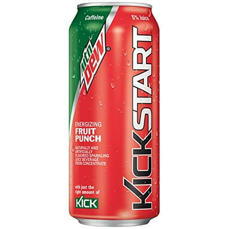 Mountain Dew Kickstart, Fruit Punch, 16 Fl Oz (12 Count) (B07GJXBFG1) best by:07/22/2024