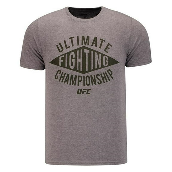 Reebok Mens Ultimate Fighting Championship Graphic T-Shirt, Grey, Large
