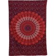 thumbnail image 4 of Gojian Handmade Indian hippie Bohemian Psychedelic Peacock Mandala Wall hanging College Dorm Beach Throws Table Cloth Bedding Tapestry, 4 of 6