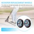 Qtmnekly 2 Pcs 100Mm Scooter Replacement Wheels with Bearing Stunt