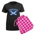 thumbnail image 5 of CafePress - Scotland Flag Women's Dark Pajamas - Women's Short Sleeve Print T-Shirt and Pants Dark Cotton Pajama Set, 5 of 7