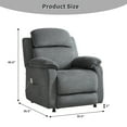 thumbnail image 3 of Bonzy Home Power Recliner Chair — Electric Recliner with Remote Control & Side Pockets, Compact Home Theater Seating for Small Spaces, 3 of 8