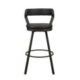 thumbnail image 2 of OakvillePark Belmar Swivel Pub Height Barstool (Set of 2), Black, 2 of 6