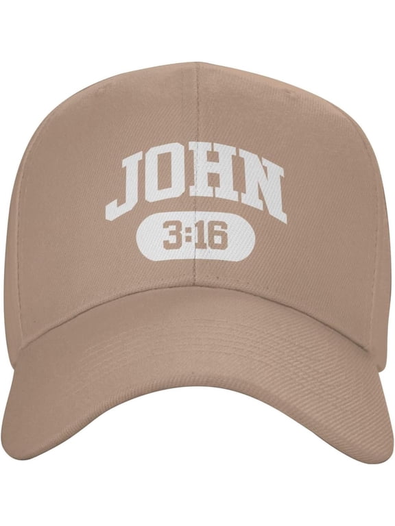 Hat John 3:16 Christian Faith Believer Jesus Baseball Cap Men Funny Gift Trucker Hat Women Sun Hat Dad Cap Black
