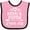 Pink and Black, variant on Inktastic Mimi and Papaw Grandchild Boys or Girls Baby Bib