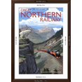 thumbnail image 5 of Art.com Glacier National Park, Montana - Great Northern Railway Art Print by Lantern Press, Brown Frame Wall Art, 32" x 44", 5 of 5