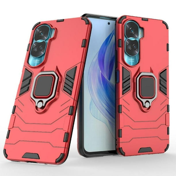 Funda para HONOR 90 Lite con Soporte Anillo Giratorio 360° y Protección Resistente a Golpes y Caídas