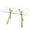 Gold, variant on AFO 51-Inch Tempered Glass Dining Table with Sturdy Metal Legs, Silver