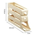 thumbnail image 7 of Grofry Fridge Egg Storage Box，Egg Holder，Four Tiers Automatic Rolling Large Capacity Space-Saving 30 Egg Organizer Refrigerator Side Door Egg Dispenser Egg Carton, 7 of 7