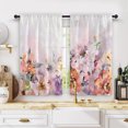 thumbnail image 3 of Innerwin Tringle à Rideau Poche Fente Panneau Rustique Imprimé Floral Aquarelle Rideaux Courts Anti-Moisissure Traitement de Fenêtre Style-6 27 Pouces*47 Pouces(70*120cm)*2, 3 of 5