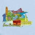 thumbnail image 2 of CafePress - San Francisco Travel Poster Body Suit - Long Sleeve Cotton Baby Bodysuit, 2 of 4