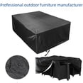 thumbnail image 3 of Cubierta para exteriores, cubierta para mesa y silla, cubierta cuadrada para muebles de jardín y exteriores, cubierta impermeable para muebles, cubierta antipolvo, 3 of 5